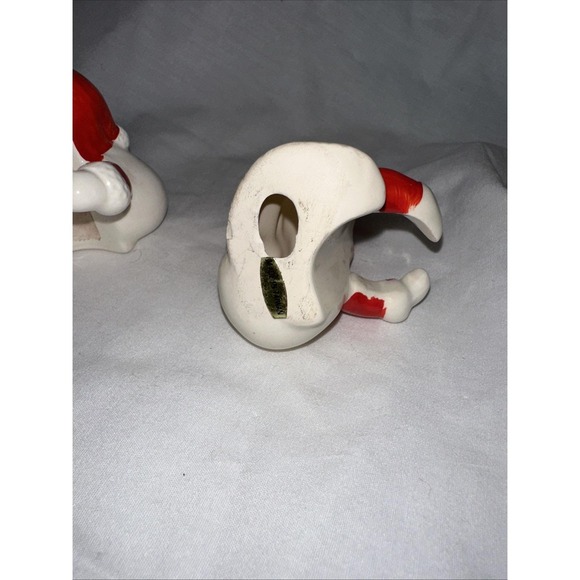 Vintage Santa Candle Holders Set Of 2 - Picture 5 of 5